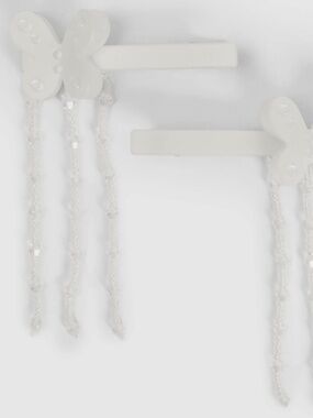 Chunks Allie butterfly clips with beads